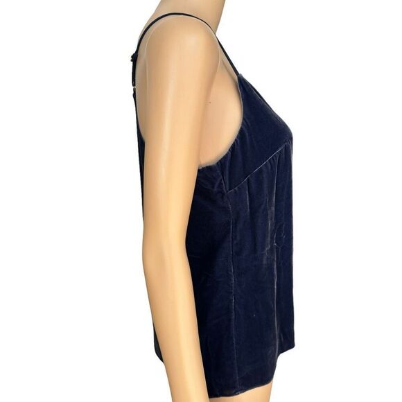 Lilly Pulitzer silk blend dusk velvet top true velvet navy size XS - Picture 3 of 8